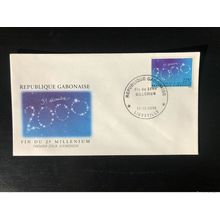 Gabon Gabun 2000 Mi. 1651 FDC Fin du 2ème Millenium RARE!