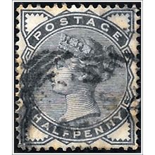 1883 -1884 Queen Victoria - ½d bluish black (as picture) C2-2