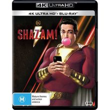 Shazam! 4K UHD Blu-ray / Blu-ray | Zachary Levi, Djimon Hounsou | Region B