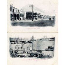 Waiting For The Pontoon East London South Africa 2x Old Postcard s