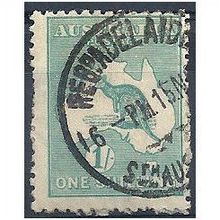 Australia 1916 SG40 1s Blue-Green Fine Used - rems.