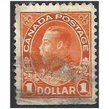 Canada 1923 SG255 $1 Brown-Orange Good+ Used ..