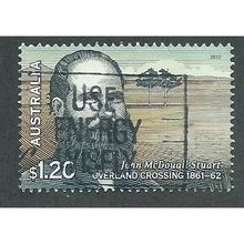 AUS 2012 $1.20 'INLAND EXPLORERS - JOHN MC DOUALL STUART' FINE USED (EBID37-901)