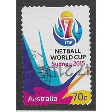 AUS 2015 70c (S/A) 'NETBALL WORLD CUP' FINE USED (EBID64-203)