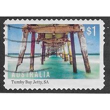 AUS 2017 $1.00 (S/A) ' JETTYS - TUMBY BAY' FINE USED (EBID64-581)