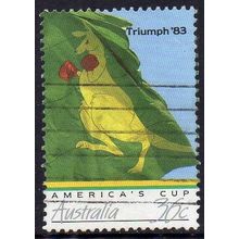 Australia 1986 America's Cup Triumph 1983 - Boxing Kangaroo 36c Used