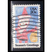 Used 2108 20c Santa Claus Fine KA7697