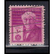 Used 945 3c Thomas Edison Very Fine KA8704