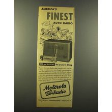 1946 Motorola Auto Radio Ad - America's Finest