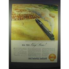 1946 Shell Turbo Oil Ad - All the King's Horses
