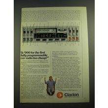 1981 Clarion PE959A Car Stereo Ad - Fully Programmable