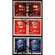 SCHWEIZ SWITZERLAND [1932] MiNr 0259-61 ( O/used ) [01] Paare