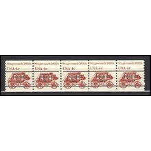 1898Ab 4c Stagecoach Fine MNH Dry Gum PNC 6/5 Gap 1L AA0067