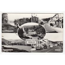 Multiview of Peebles Postcard RP Lilywhite