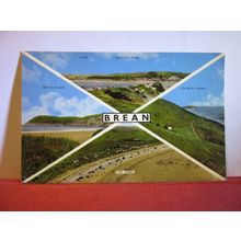 multiview, BREAN, Somerset. used postcard by Harvey Barton 1960s pm =