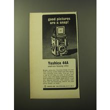 1960 Yashica 44A Camera Ad - Good pictures are a snap