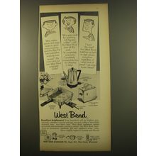 1961 West Bend Advertisement - Automatic Coffee Maker; Skillet and Toaster