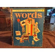 Little Golden Activity Book Words (B) Edition 6.5 FN+By Selma Lola Chambers 1955