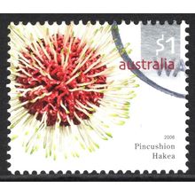 AUSTRALIA 2006: WILDFLOWERS - $1 PINCUSHION HAKEA USED (G5)