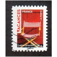 FRA 2009 (56c) 'VACANCES - DECK CHAIR' FINE USED (EBID21129)