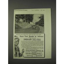 1910 Indian Refining Company Liquid Asphalt Binder Ad