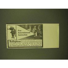1913 H.C. White Radioptican Ad - Fun Entertainment