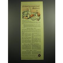1948 Ministry of Food Ad - A word to expectant mothers