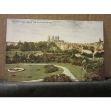 YORK from THE STATION HOTEL, YORK unused. postcard by pHOTOCHROM