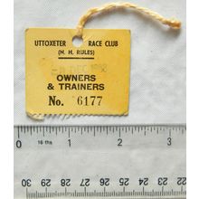 1988 Uttoxeter Race Club Owners & Trainers badge