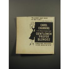 1951 Gentlemen Prefer Blondes Musical Comedy Ad - Carol Channing