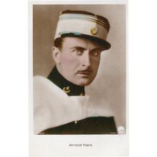 Arnold Kent Film Actor Hand Coloured Tinted Real Photo Postcard