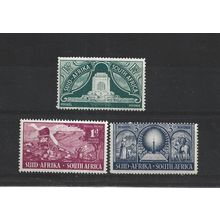 SouthAfrica.Inauguration of Voortrekker Monument set of 3.Mounted Mint.Aug25