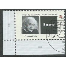 GER 2005 55c '100TH ANN OF RELATIVITY '(CORNER MARGIN) FINE USED (EBID49-485)