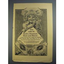 1913 Swift's Premium Ham and Bacon Ad - Little Cook