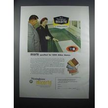 1954 Westinghouse Micarta Plastic Surface Ad