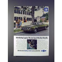 1973 Chevrolet Laguna Colonnade Hardtop Coupe Car Ad