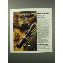 1986 Swarovski Binoculars and Scopes Ad - Wapiti