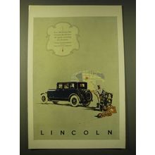 1924 Lincoln Car Ad - It is only human that everyone should envy
