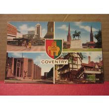 multiview, COVENTRY, WARWICKSHIRE used postcard by J. Salmon Ltd. 1970 pm #