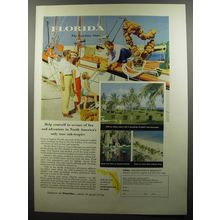 1956 Florida Tourism Ad - Help yourself to oceans of fun and adventure