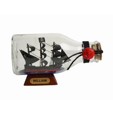 Pack Of 2] Calico Jack's The William Pirate Ship in a Bottle 5""