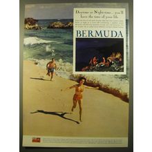 1961 Bermuda Tourism Ad - Daytime or Night-time