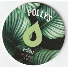 UNUSED KEG CLIP FRONT - POLLY'S BREW CO (WALES) - EDEN PALE ALE