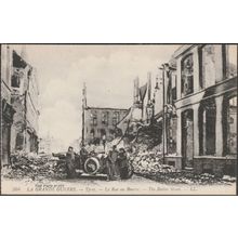 La Grande Guerre - Le Rue au Beurre, Ypres, c.1915 - Lévy CPA LL504