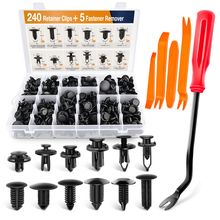 GOOACC - GRC-33 240PCS Bumper Retainer Clips Car Plastic Rivets Fasteners Push R