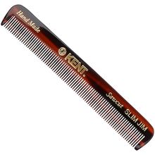 Kent Slim Jim Handmade All Fine Tooth Pocket Comb for Men, Hair Comb Straightene