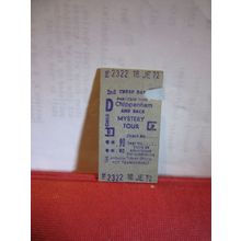 CHIPPENHAM MYSTERY TOUR RETURN TICKET 18/?/1972 British Rail =