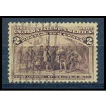Used 231 2c Landing of Columbus Almost Very Fine M11214