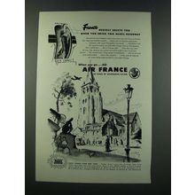 1949 Air France Ad - France Herself Greets You When You Enter This Magic Doorway