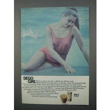1966 Pet SEGO Diet Food Ad - Sego Girl - at Beach
